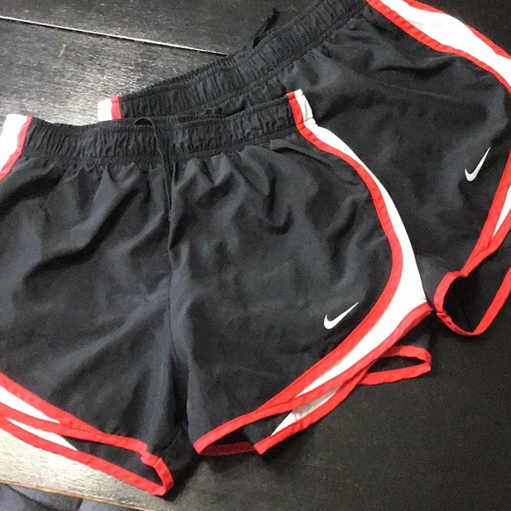2 PAIR Nike running shorts with liner. Size small.